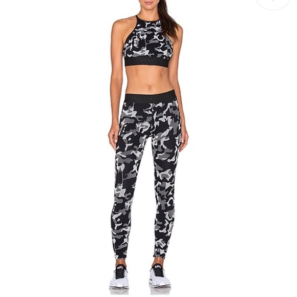 Koral Pants - Koral Knockout High Rise Cropped Camo Leggings